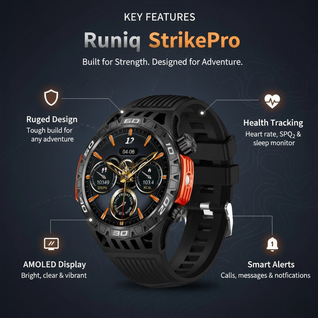 Runiq StrikePro Military Grade Outdoor Smartwatch