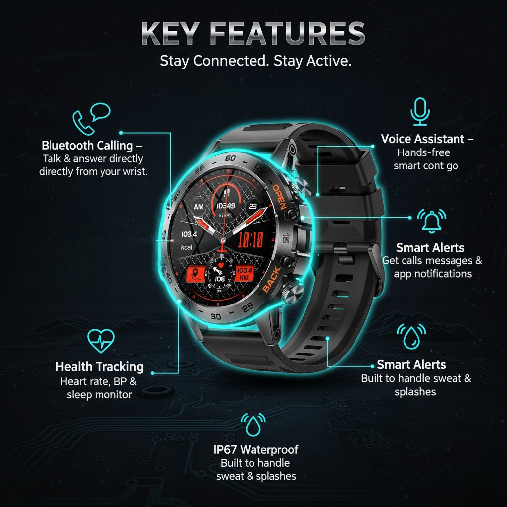 Runiq ForceX Rugged Elite Smartwatch