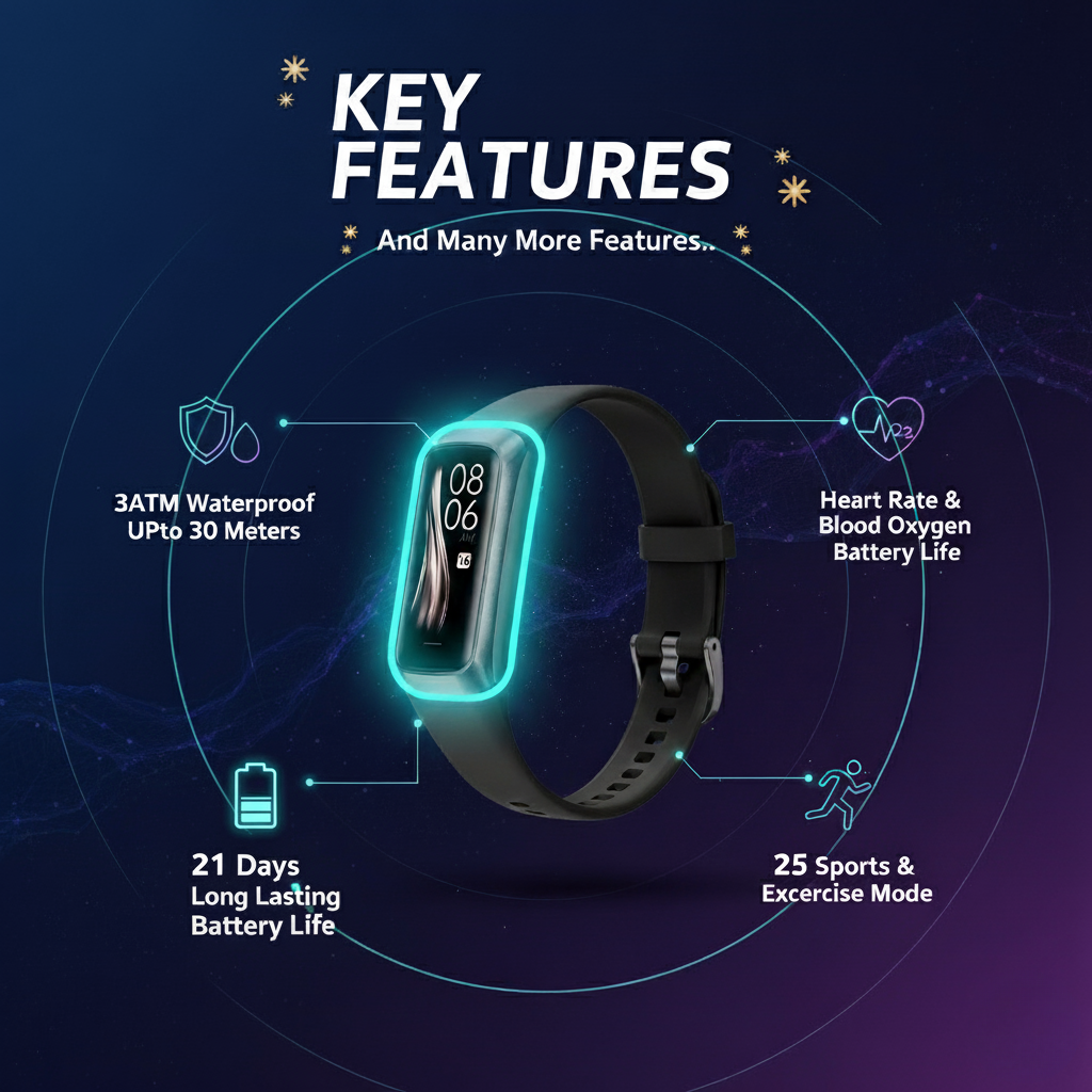 Runiq CoreFit Smart Fitness Tracker