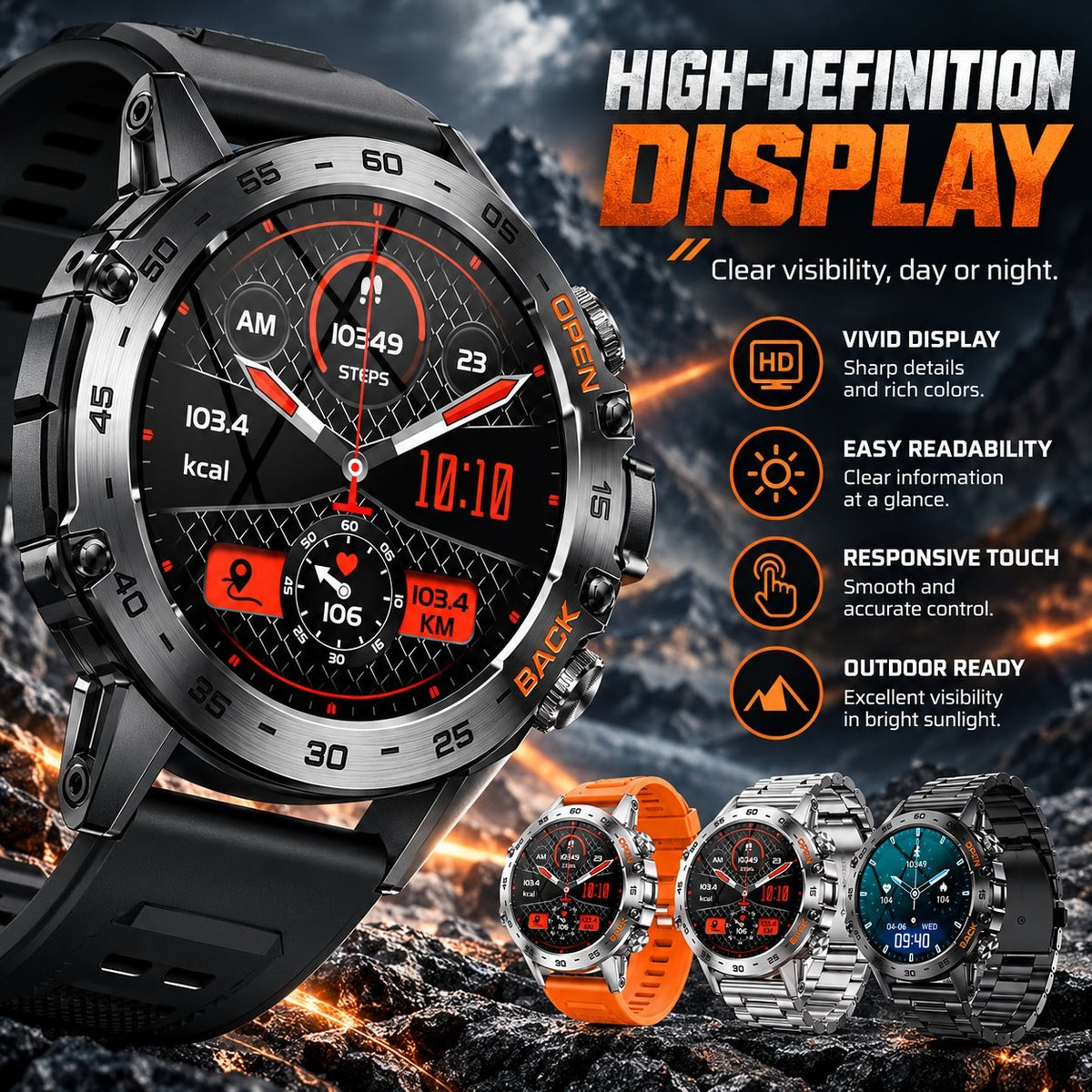 Runiq IronPeak X1 Rugged Smartwatch