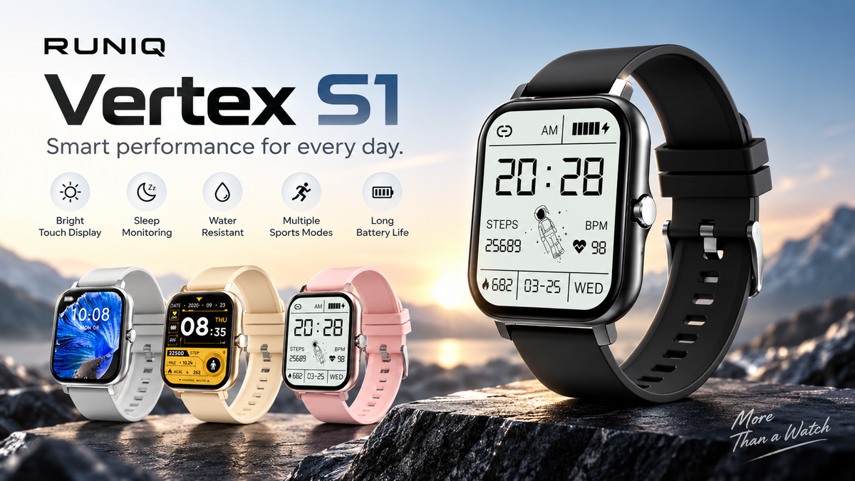 Runiq Vertex S1 Smart Fitness Watch