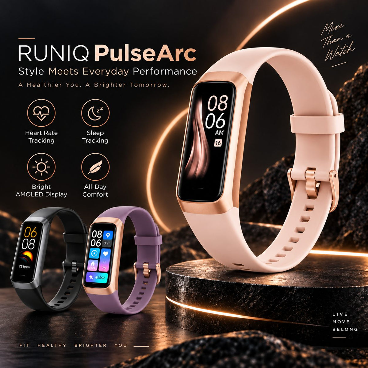 Runiq Pulse Arc Fitness Tracker