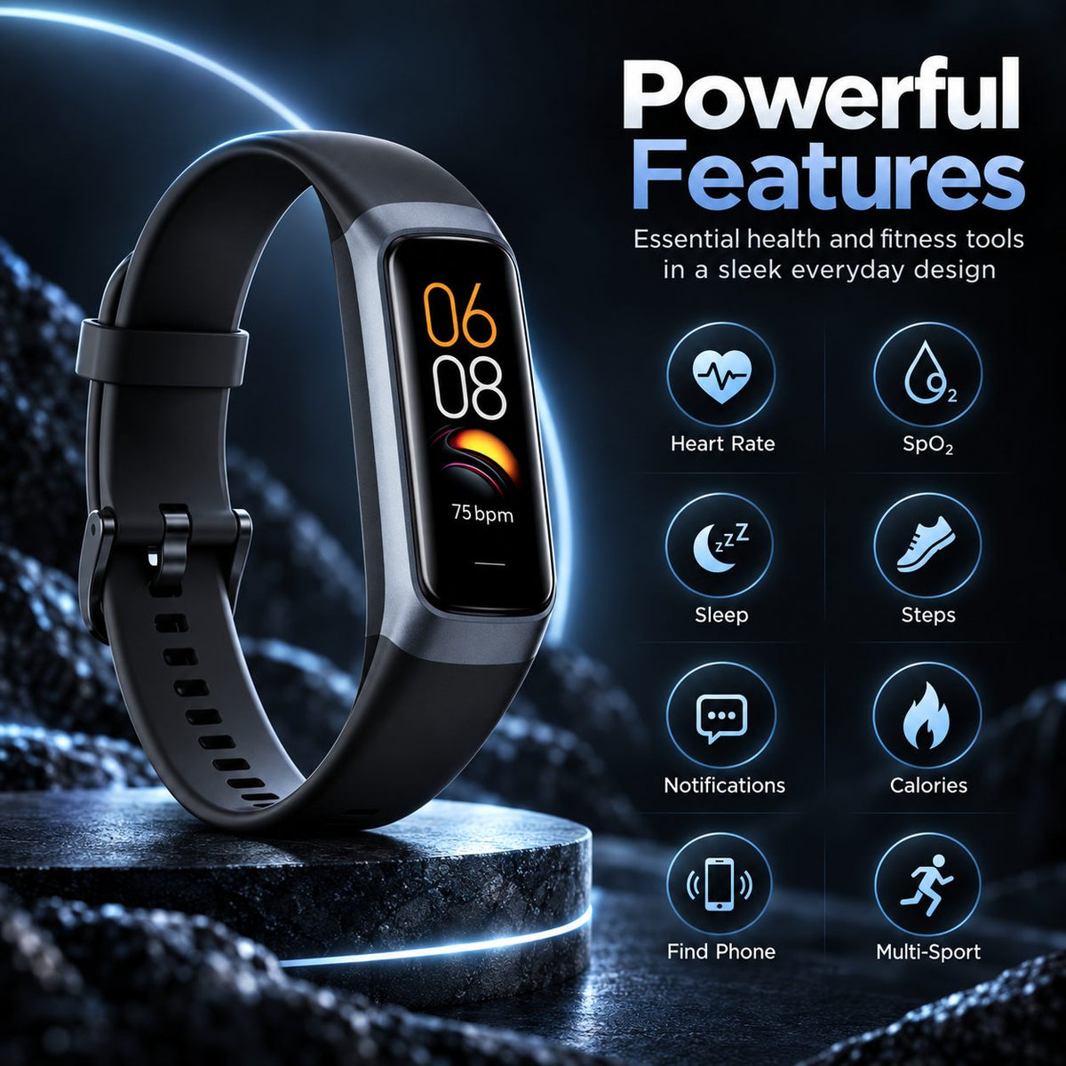 Runiq Pulse Arc Fitness Tracker