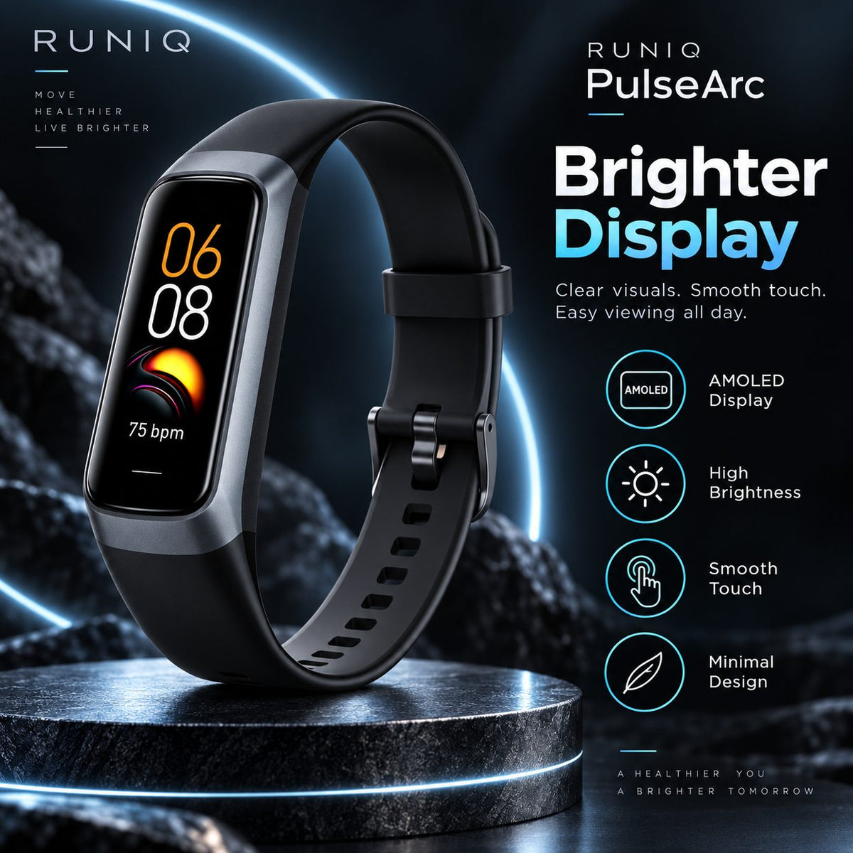 Runiq Pulse Arc Fitness Tracker