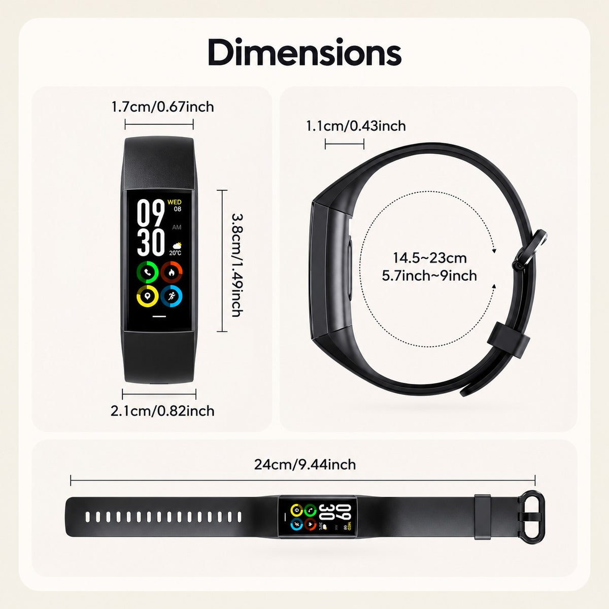 Runiq Lumen dimensions