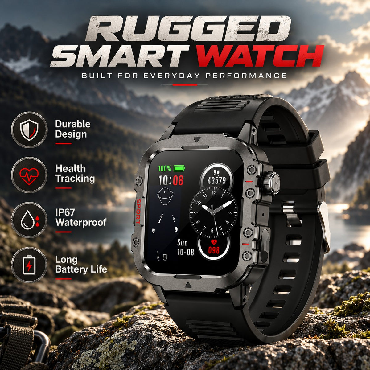 Runiq Strike Pro - Rugged smart watch