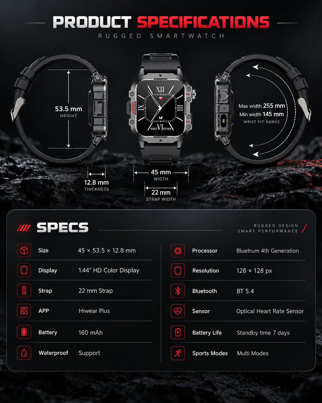 Runiq Strike Pro - Product specifications