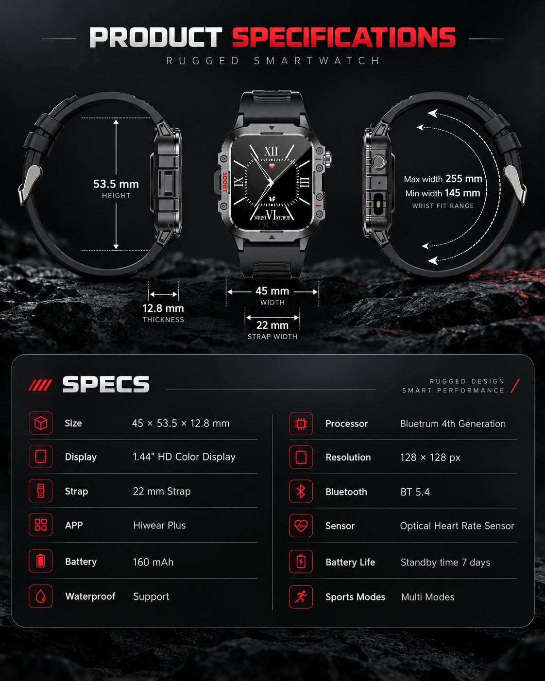 Runiq Strike Pro - Product specifications