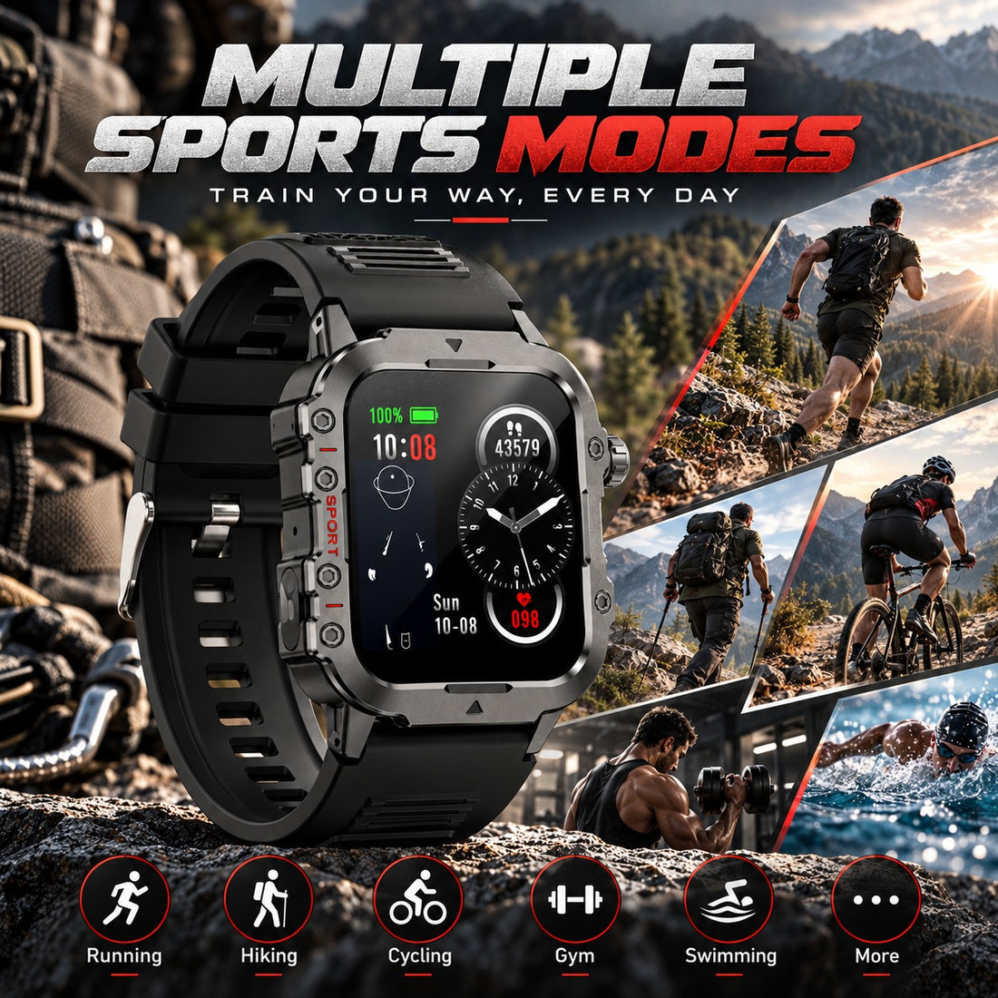 Runiq Strike Pro - Multiple sports modes